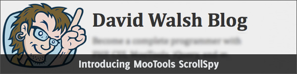Introducing MooTools ScrollSpy