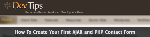 How To Create Your First AJAX and PHP Contact Form
