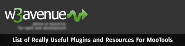 List of Really Useful Plugins and Resources For MooTools