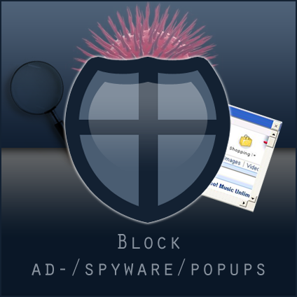 Block ad-/spyware/popups