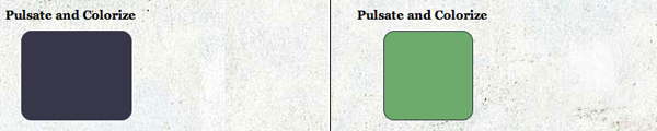 CSS3 and jQuery Animations - Pulsate and Colorize