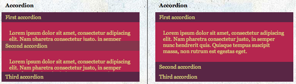 CSS3 and jQuery Animations - Accordion